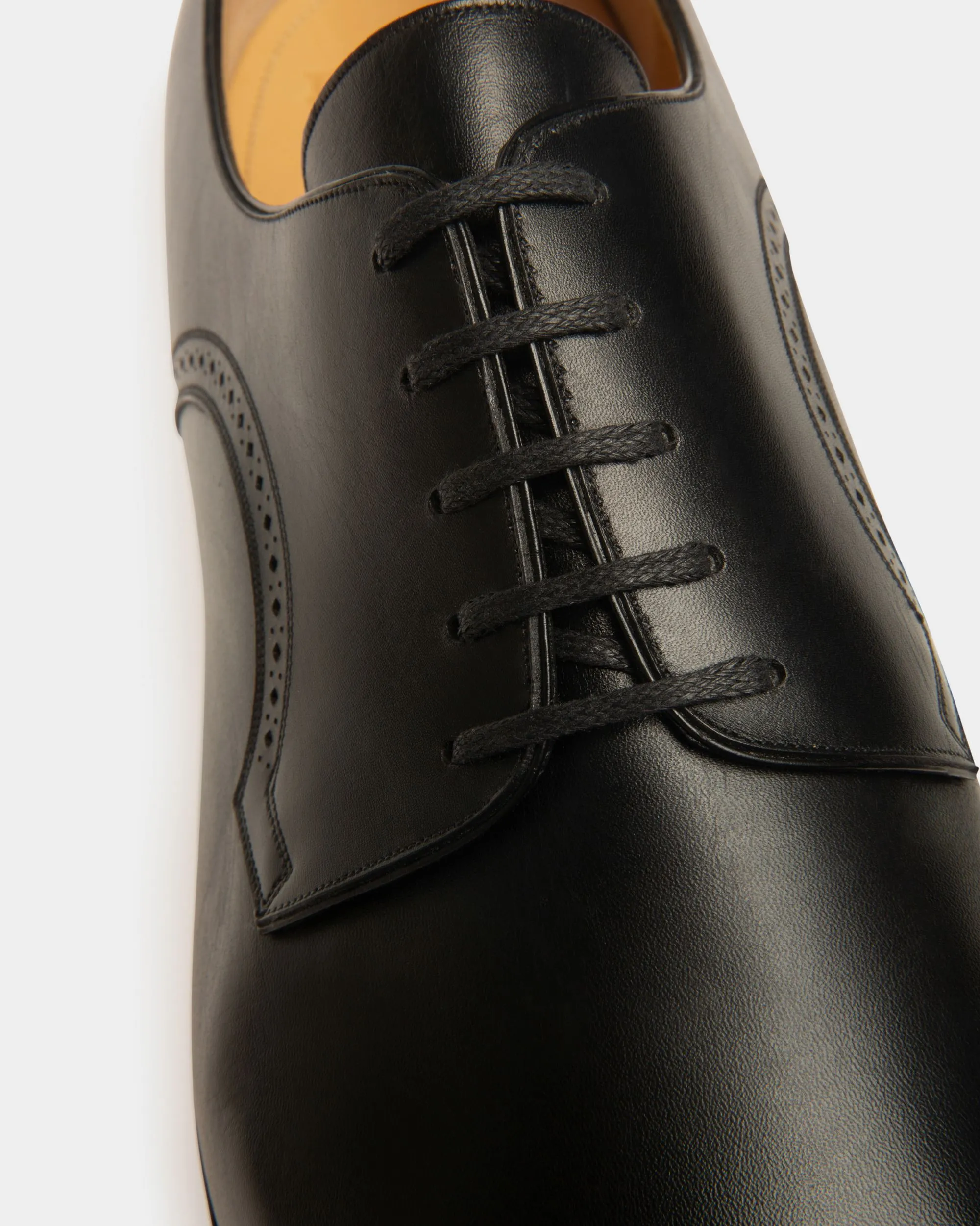 Order Scribe Novo Derby Shoes in Black Leather Online