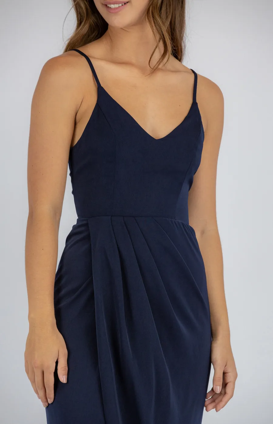 Singlet Strap Dress with Asymmetrical Hem