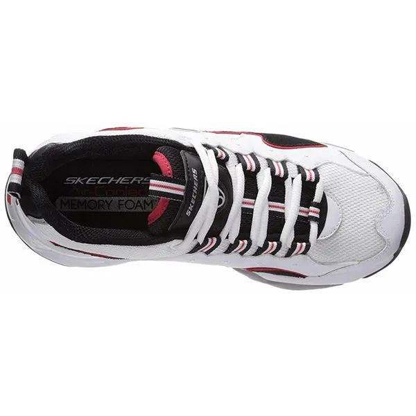 Skechers Women's Black White Red Memory Foam Sneaker