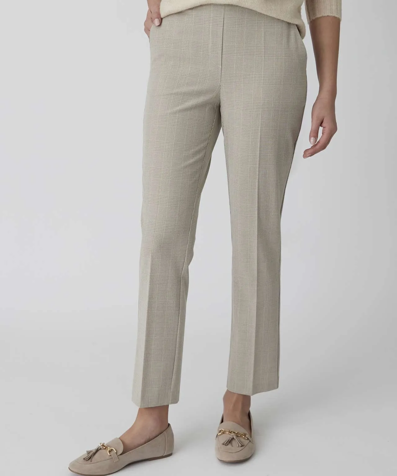 Slim Leg Check Pants