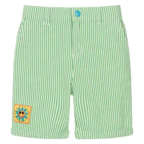 Stella McCartney Child Striped Shorts Sun Badge Green