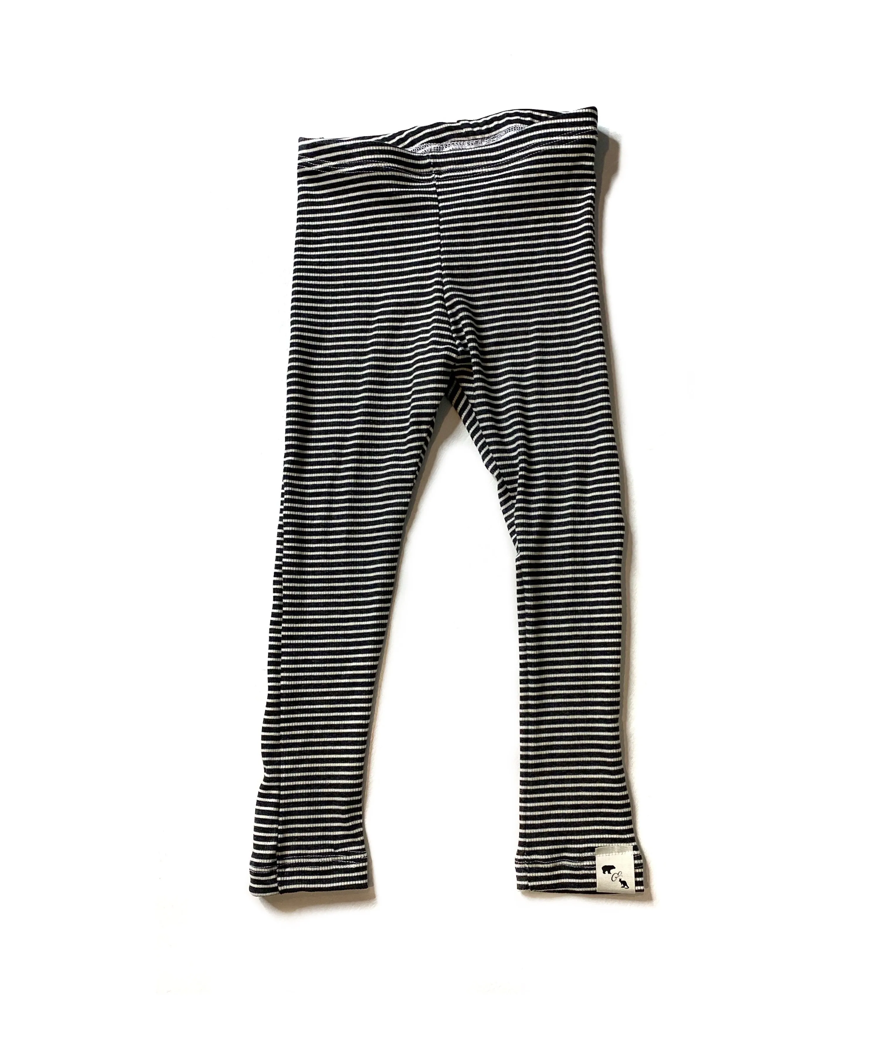 Stripe Ribbed Knit Leggings - Essential Bottoms