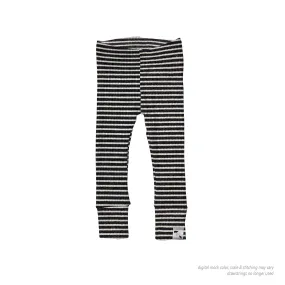 Stripe Ribbed Knit Leggings - Essential Bottoms