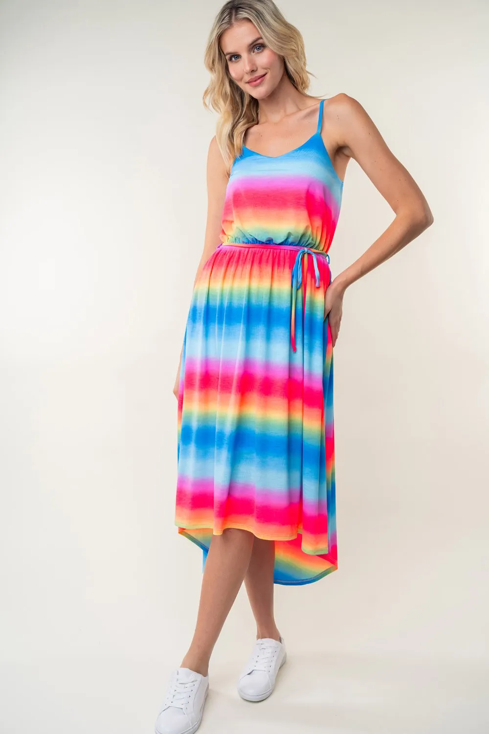 Striped Ombre Cami Dress