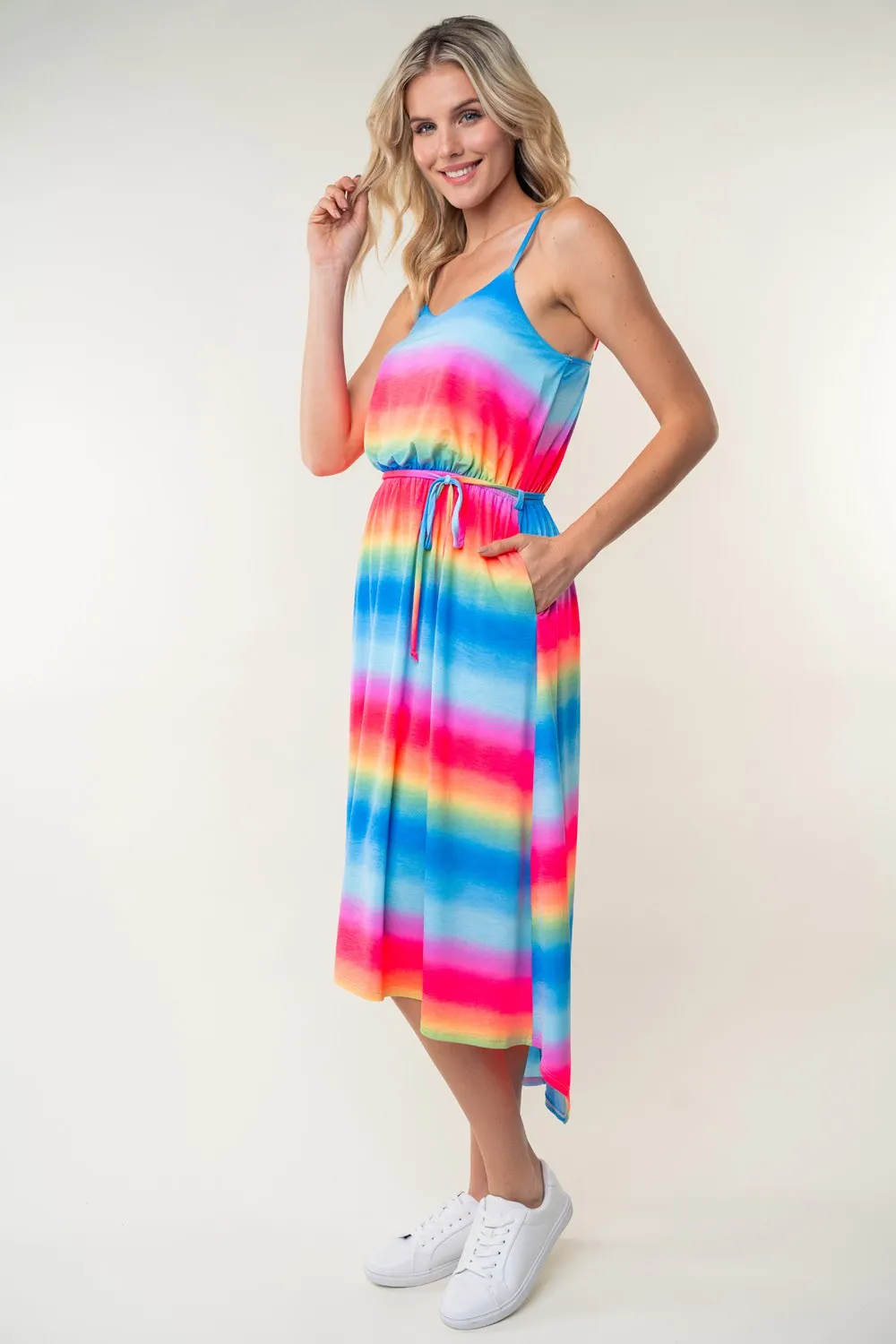 Striped Ombre Cami Dress