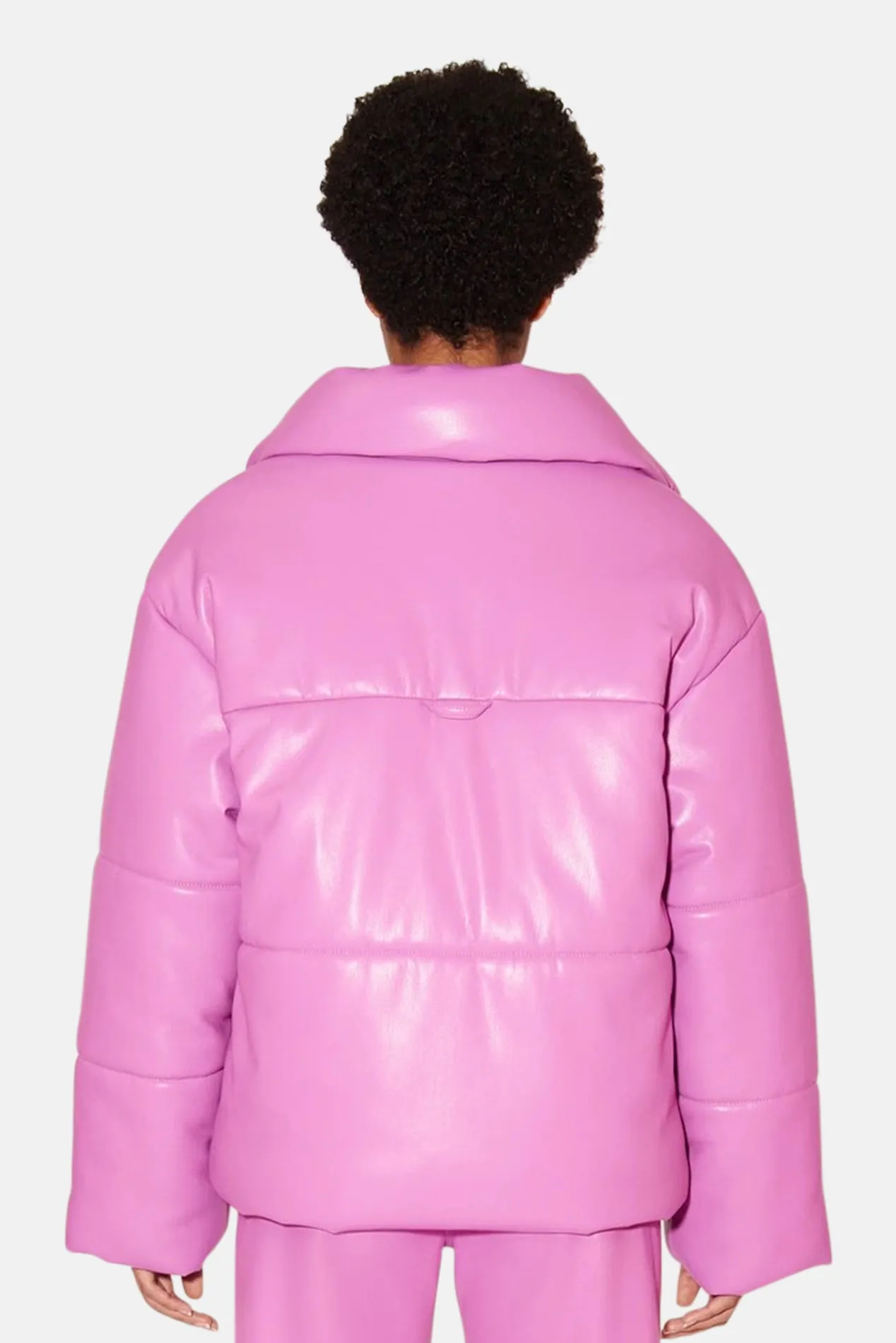 Super Pink Puffer Coat for Women