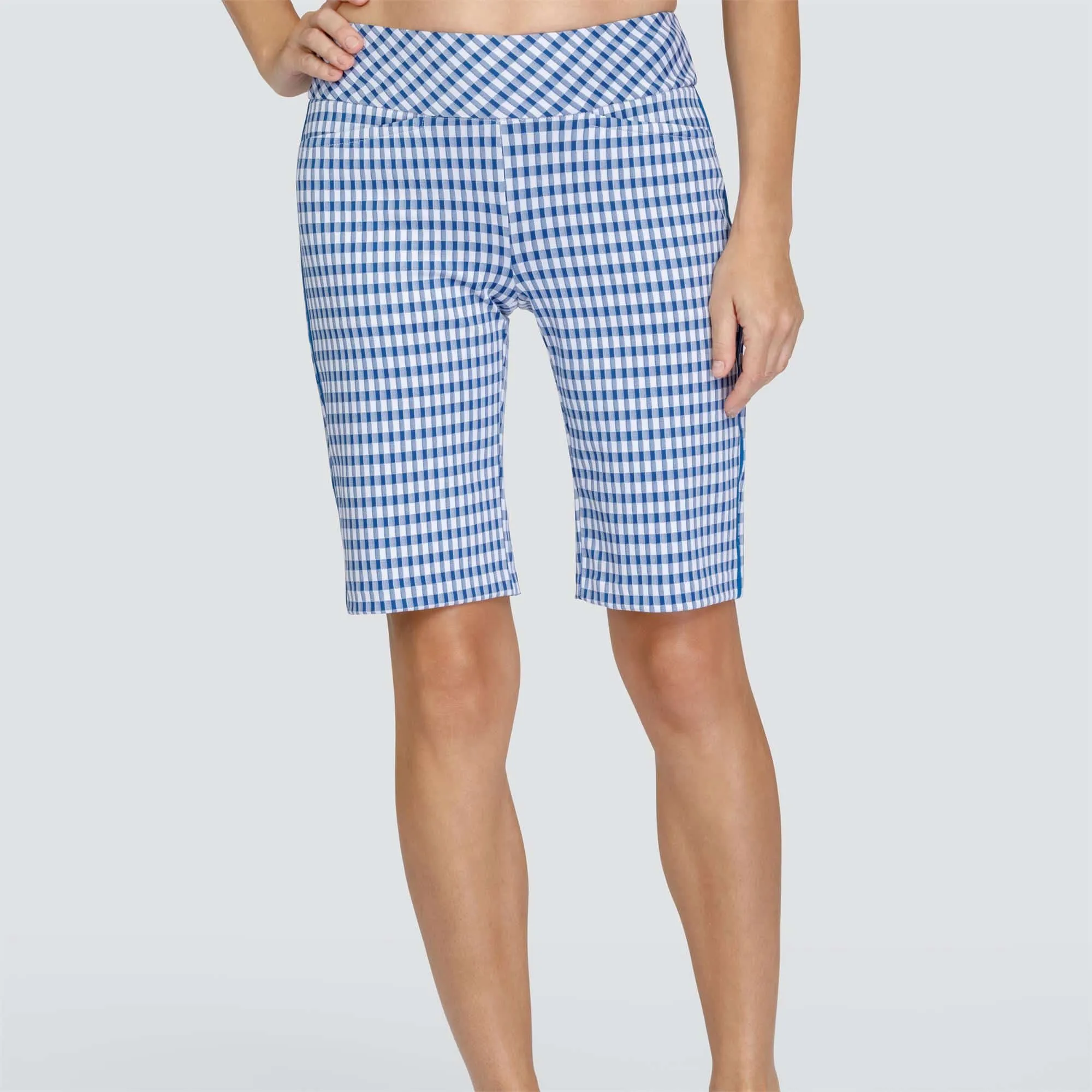 Tail Anya Royal Gingham Pill On Ladies Shorts