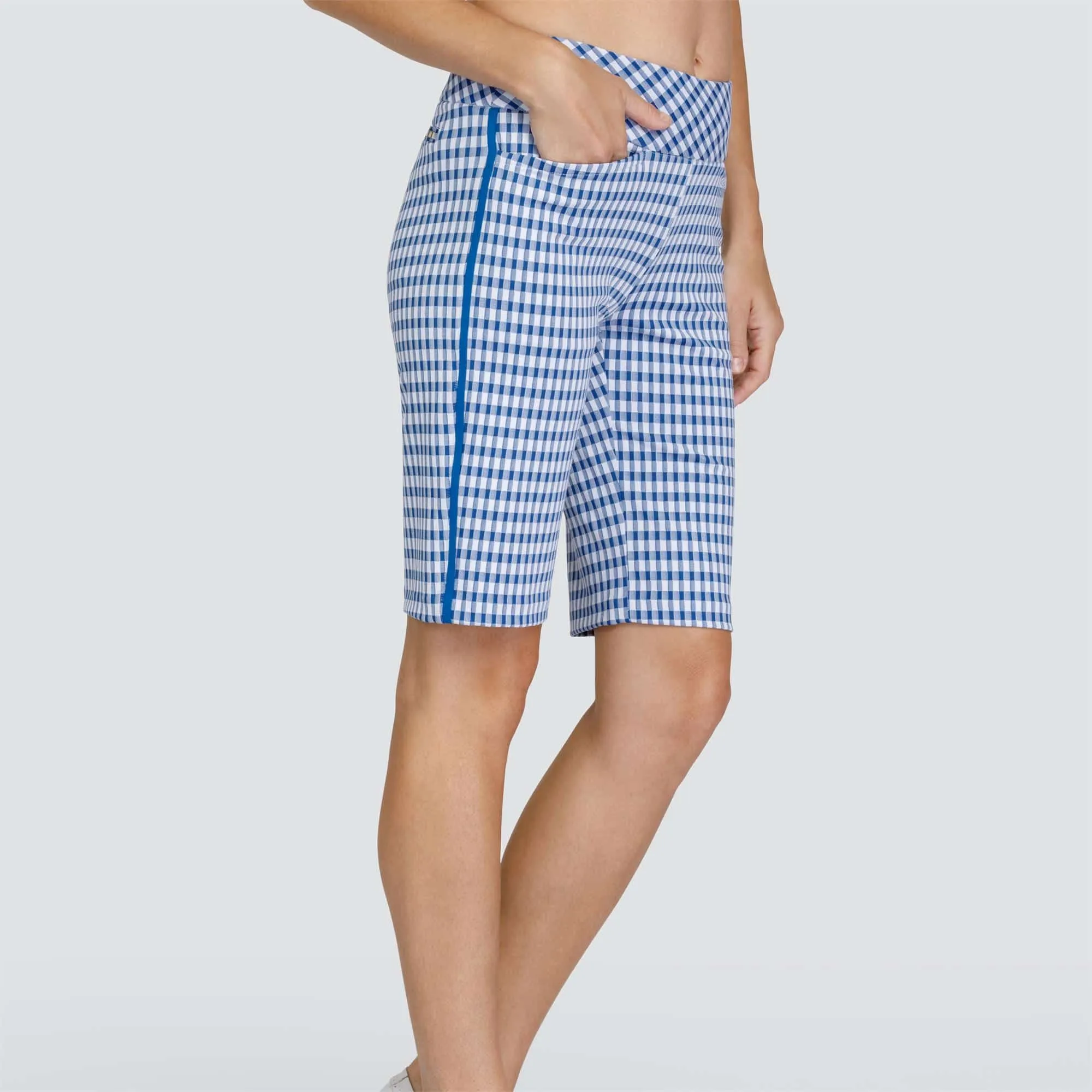 Tail Anya Royal Gingham Pill On Ladies Shorts