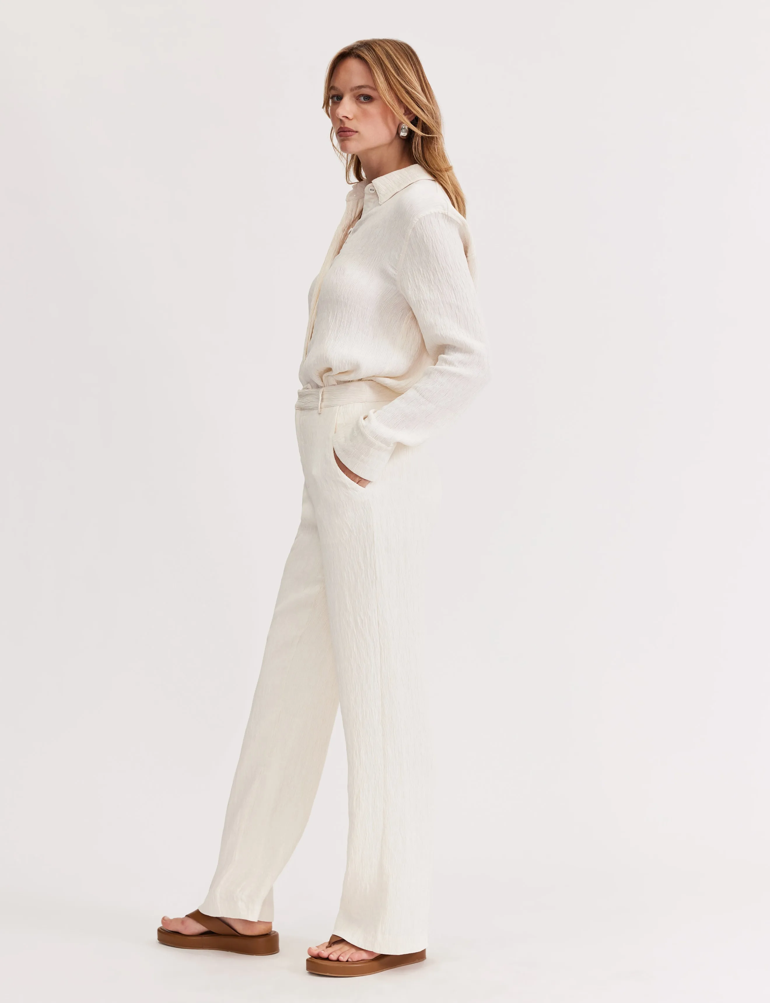 Textured Elena Pant