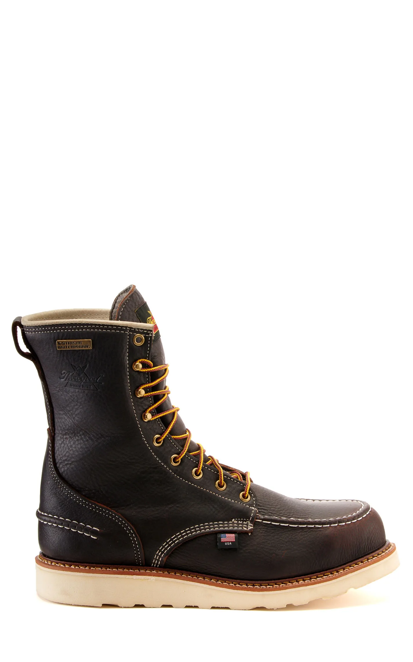 Thorogood Men's Waterproof Dark Chocolate Steel Toe Work Boot