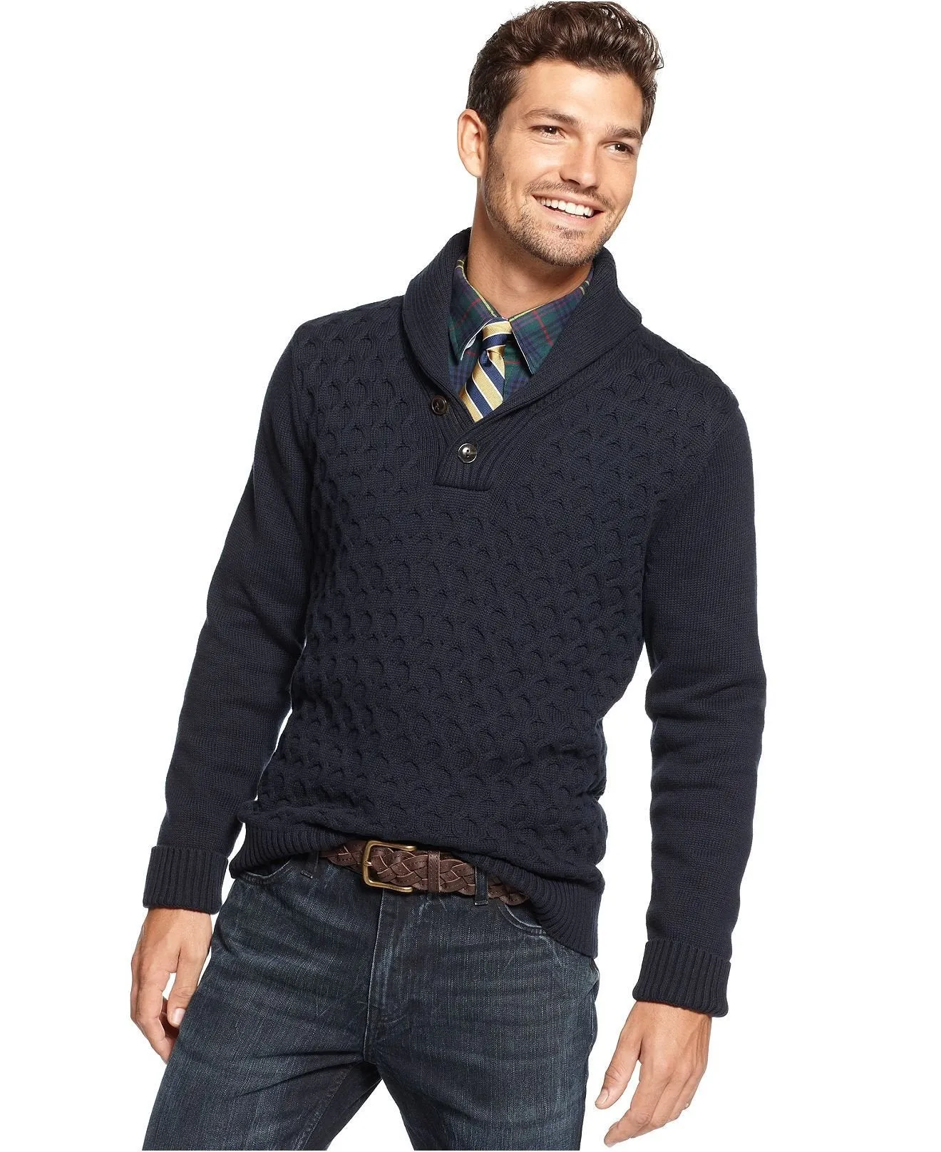 Tommy Hilfiger Olean Shawl Collar Sweater