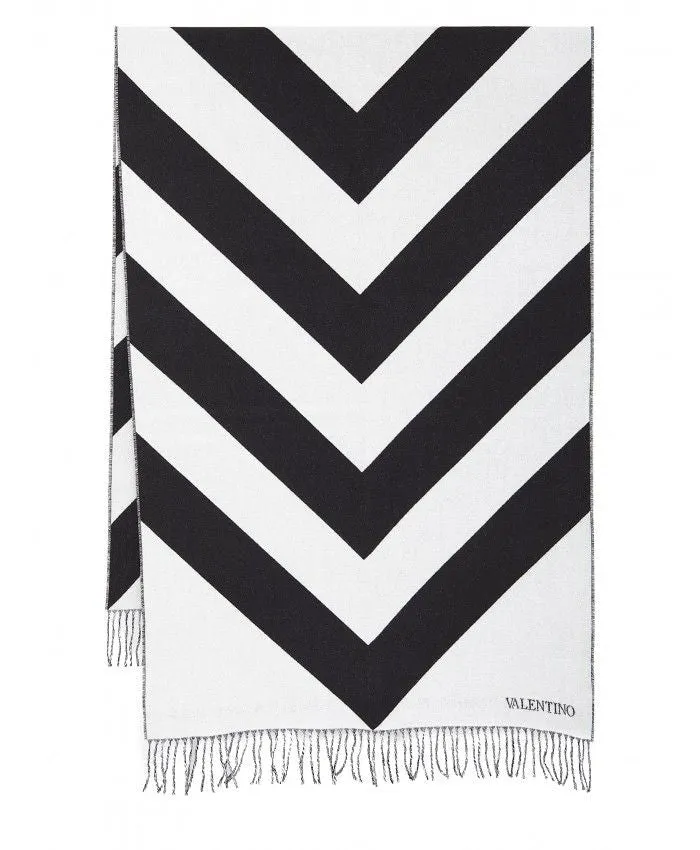 Valentino Black Strhype Scarf Women