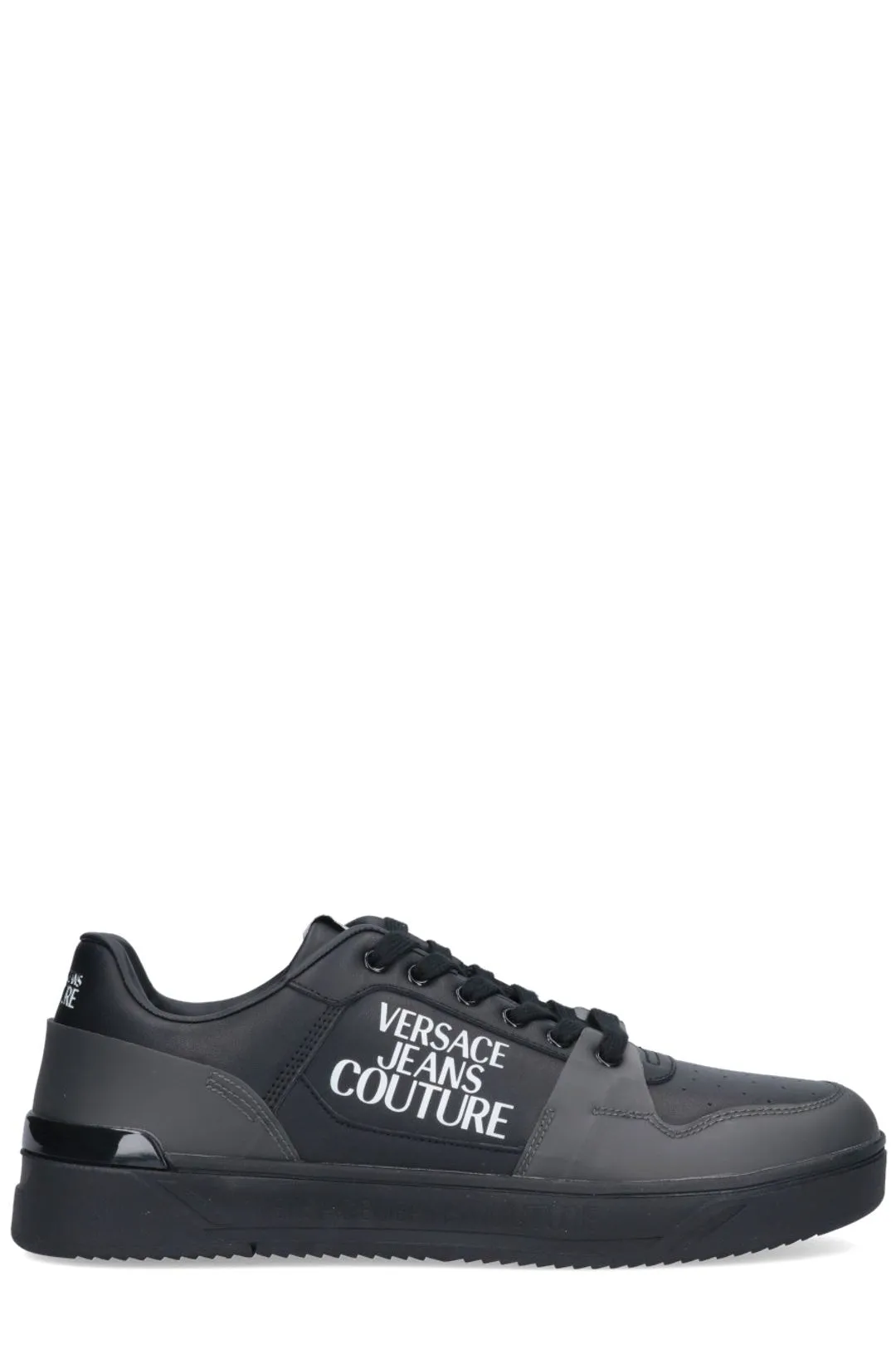 Versace Lace-Up Sneakers with Logo Print