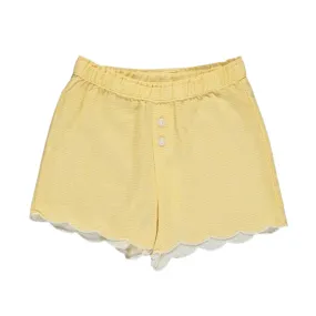 Vignette Yellow Check Beatrix Shorts