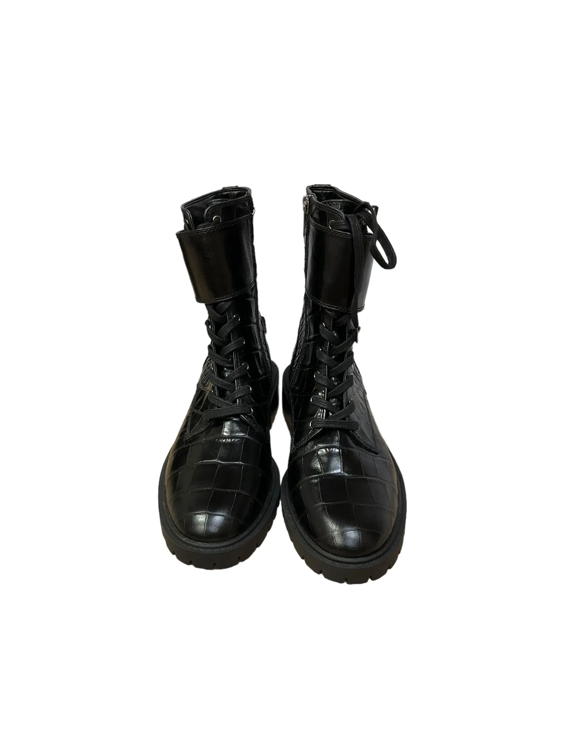 Vince Camuto Black Combat Boots Size 8