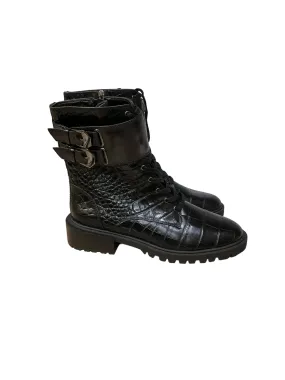 Vince Camuto Black Combat Boots Size 8