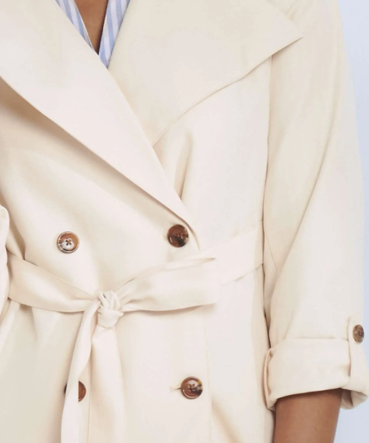 Stylish Viscose Trench Coat