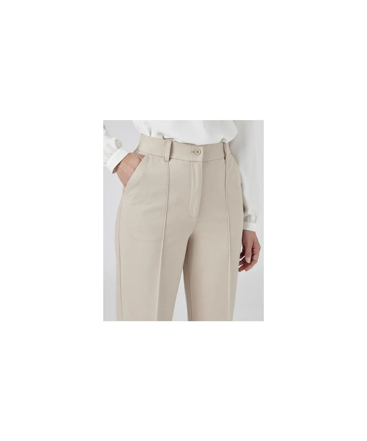 Wide-Leg Knitted Trousers