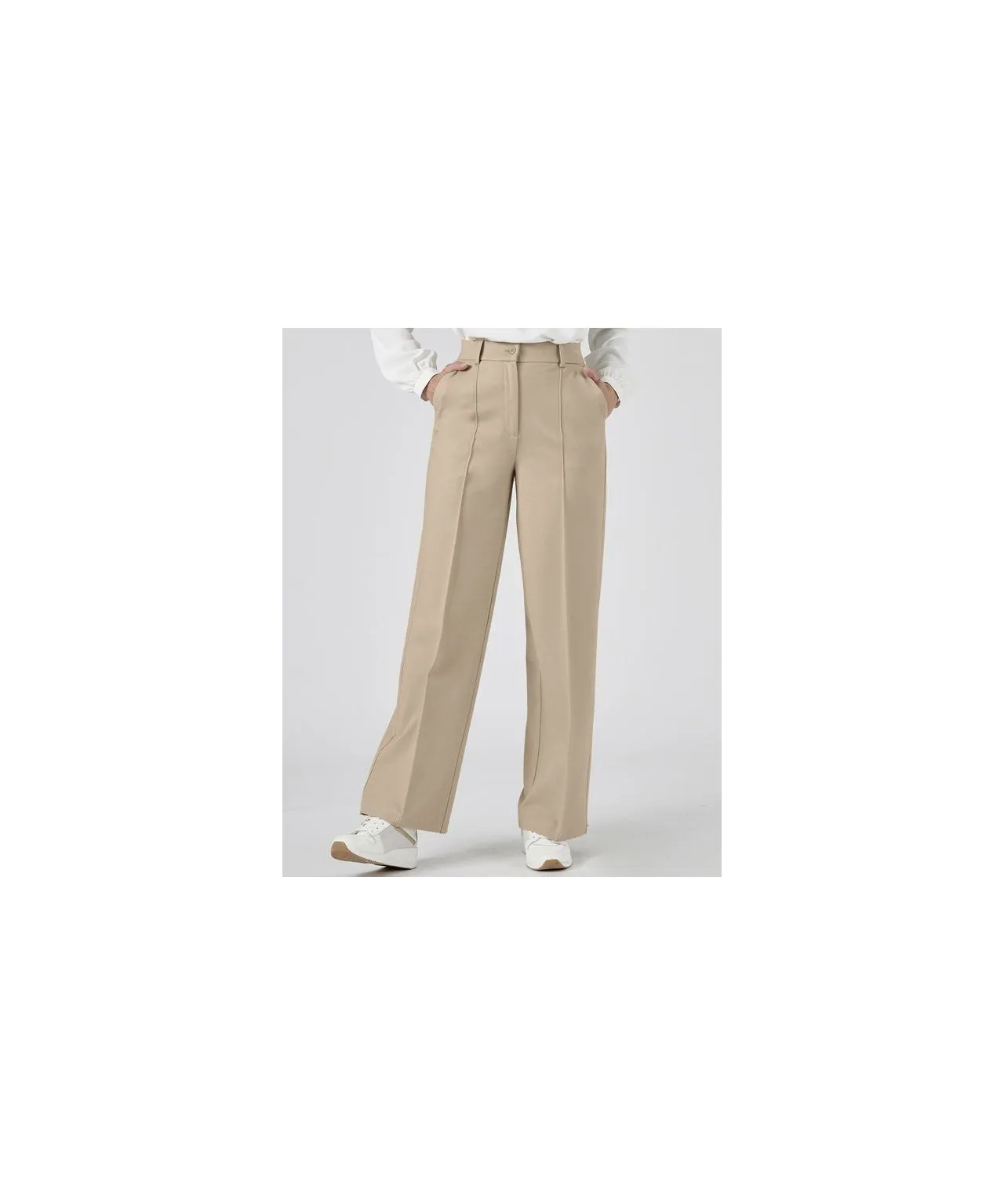 Wide-Leg Knitted Trousers