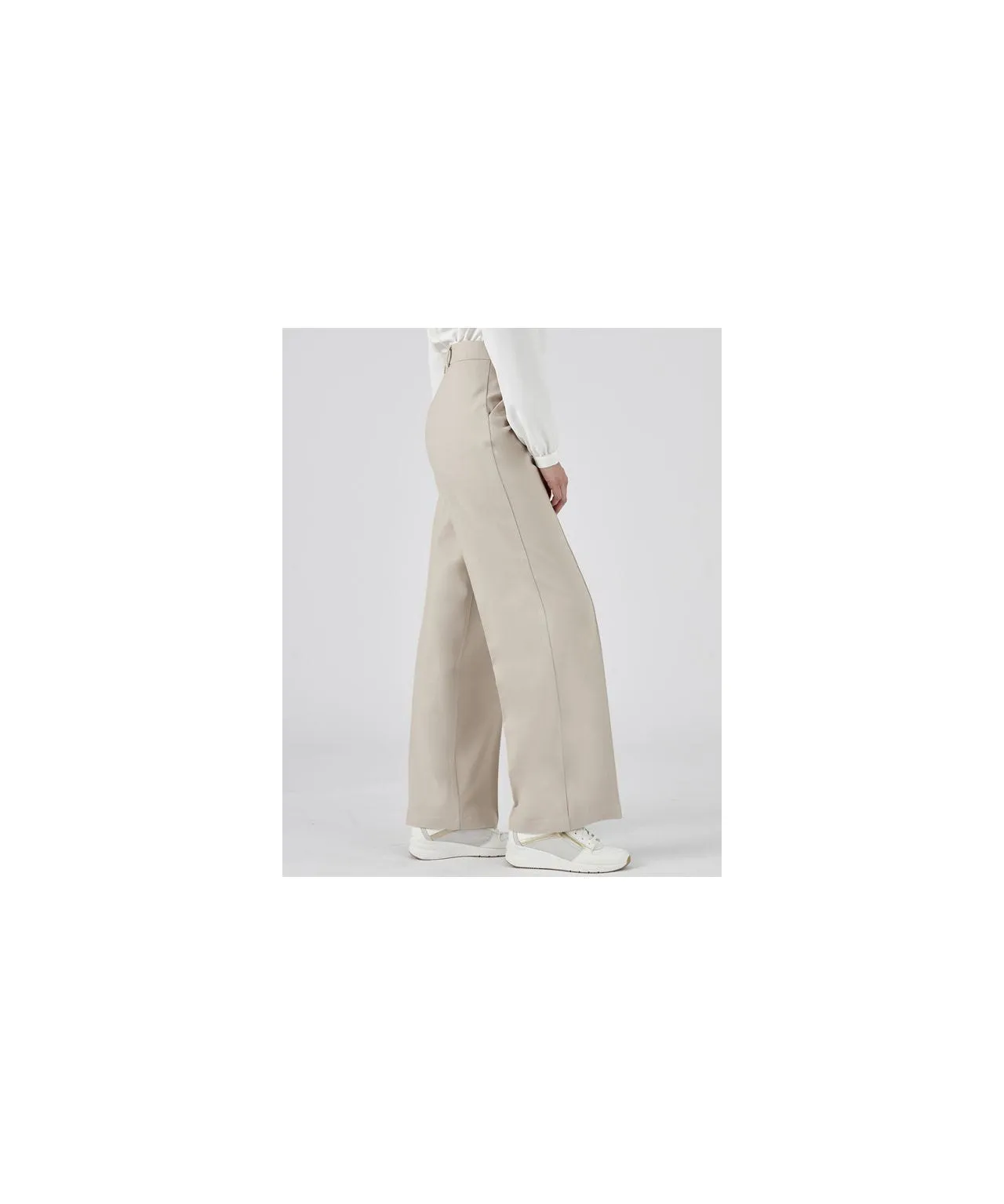 Wide-Leg Knitted Trousers