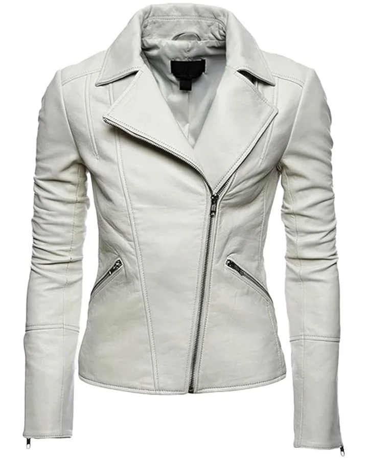 William Jacket | Womens Soft Lambskin Biker Jacket