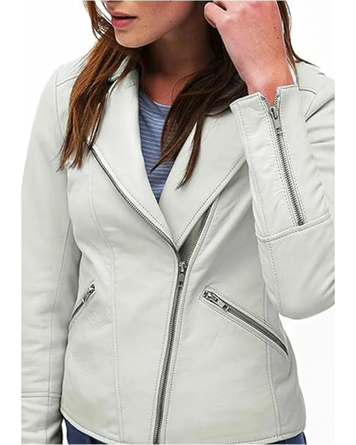 William Jacket | Womens Soft Lambskin Biker Jacket