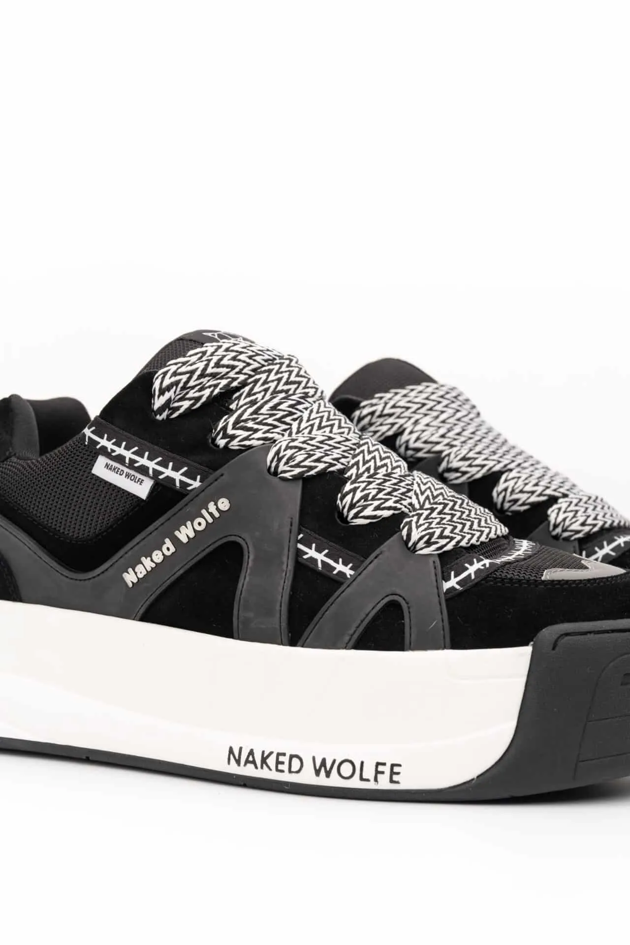 Wolfe Man Black Sneakers - Naked Slide 00007