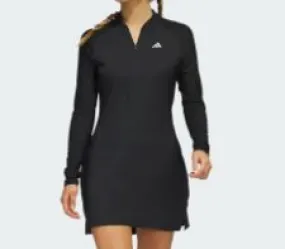 Womens Black Long Sleeve Golf Dress - IC3520