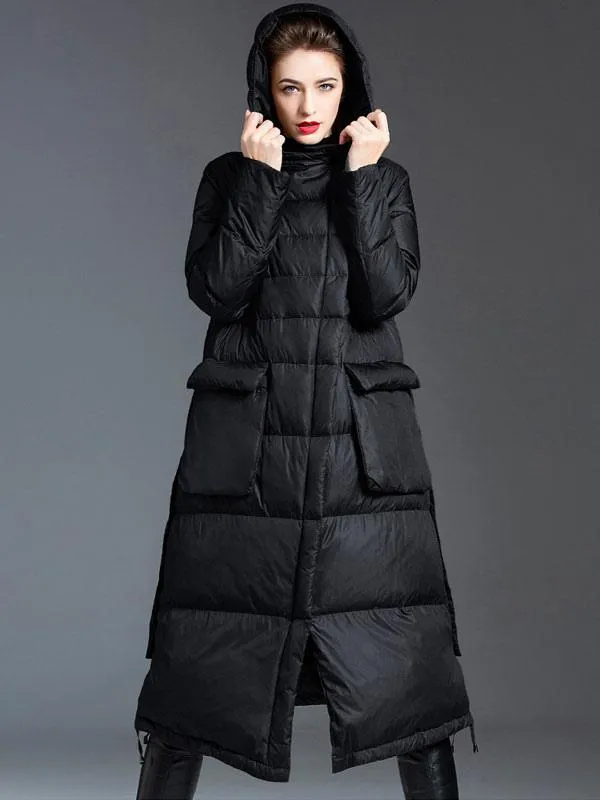 Women's Casual Duck Down Winter Coat - Warm Outerwear 2024