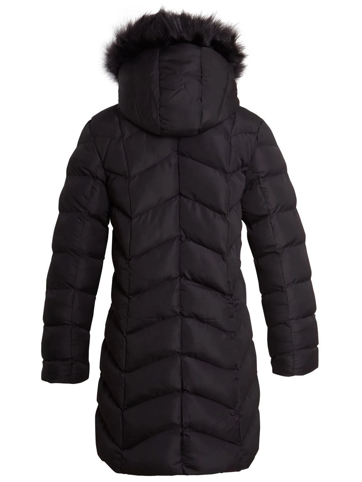 Women's White and Black Puffer Coat in UK Sizes 8 to 16