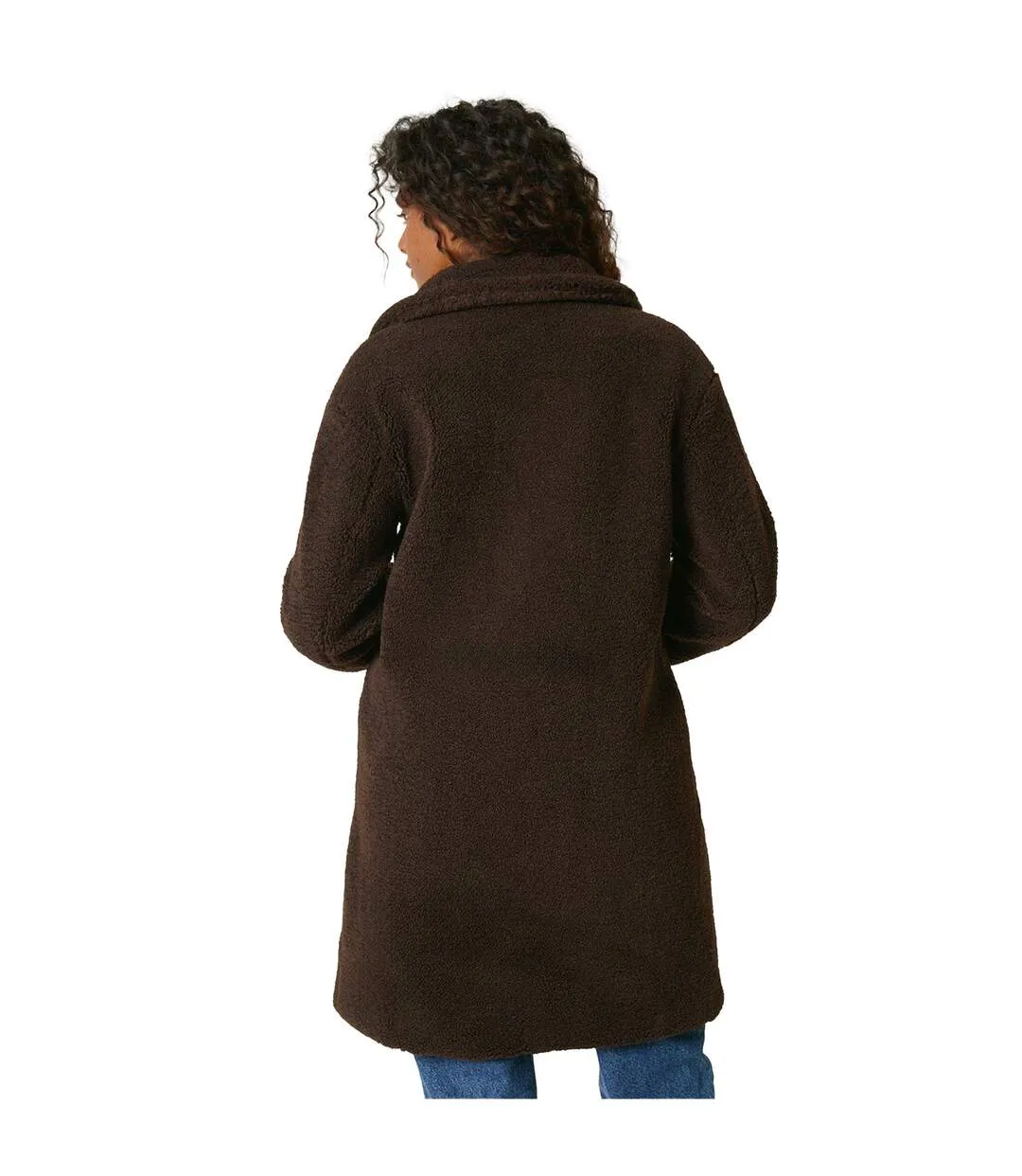 Brown Borg Midi Coat for Ladies