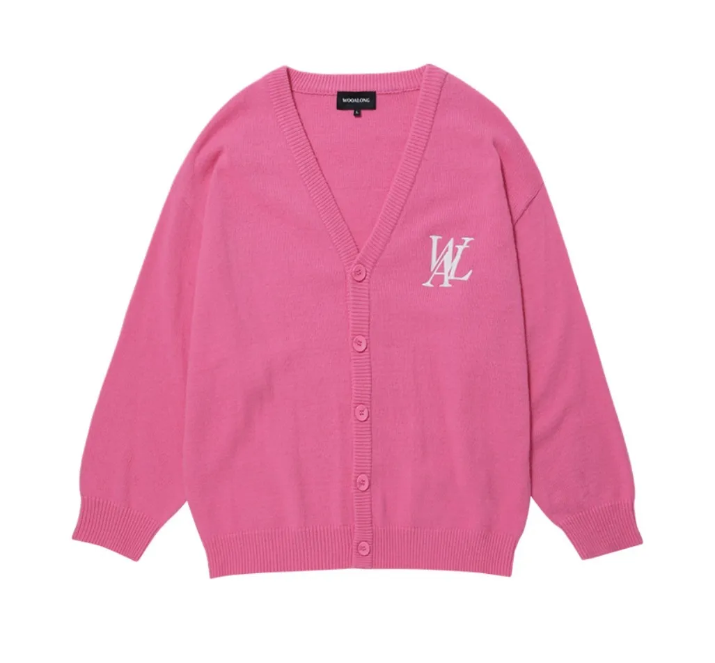 WOOALONG Casual Style Unisex Street Style Logo Cardigans