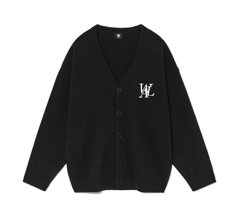 WOOALONG Casual Style Unisex Street Style Logo Cardigans