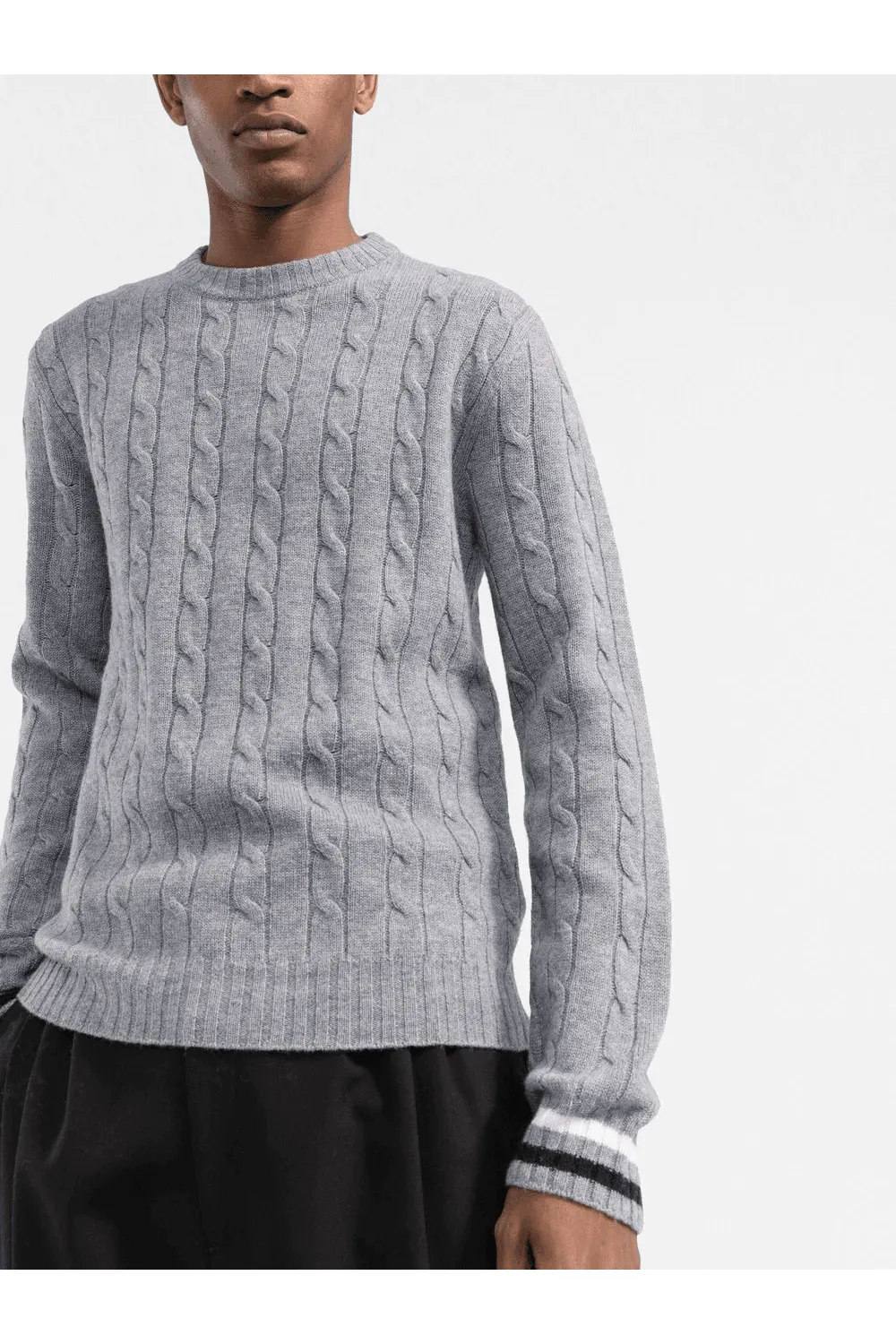 Wool Back Logo Knit Jumper