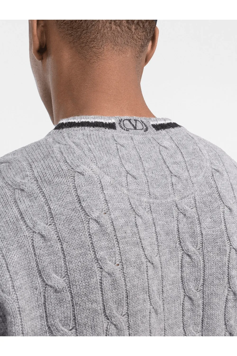 Wool Back Logo Knit Jumper